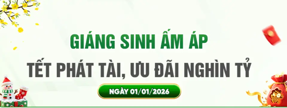 Giáng Sinh Ấm Áp OK9 2025 – Nhận Lì Xì Siêu Khủng 1.000 Tỷ Đồng Đón Năm Mới 2026 1 Giáng sinh ấm áp OK9 tết phát tài ưu đãi nghìn tỷ